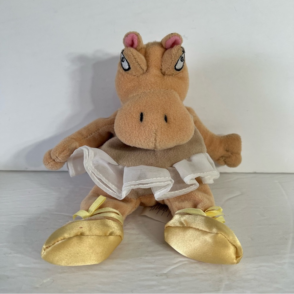 Disney Fantasia Ballerina Hippo Bean Bag Plush 8" Stuffed Toy